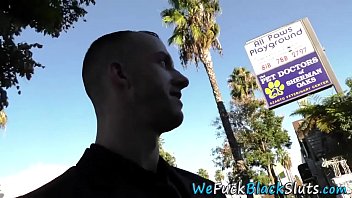 Preview 1 of Hinde Viode Xxx Play - Busty black babe gets double penetrated