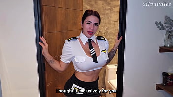 Preview 2 of Alaina Rubs - Porn hostess asks for a big cock to be put in her ass - Silvana Lee