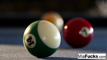 Preview 1 of Bawag Booty - Hot Solo on a billiards table with sexy Asian pornstar Mia Lelani!