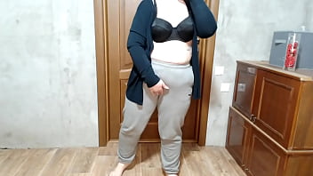 Preview 3 of Porn Tv Japan Show - Curvy mother-in-law pees in her pants for you