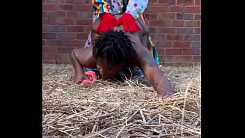 Preview 3 of Indian Boobs Saree - Gibby The Clown fucks ebony in a barn