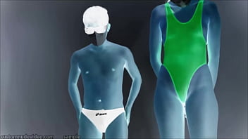 Preview 1 of Sasha Juuse - tall woman and little man