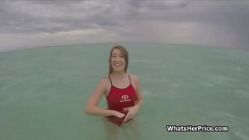 Preview 2 of Redxxxwap Dog - Busty lifeguard on paid cock duty