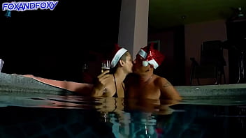 Preview 1 of 15 Yers Boy And 15 Yers Gilr Xxx - Step father fuck girl teen in the pool after a Christmas party