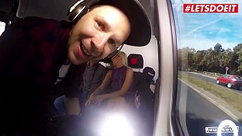 Preview 2 of Masturbaes Milf - LETSDOEIT - Blondie Czech Babe Nikky Dream Takes BBC On The Bus Fuck