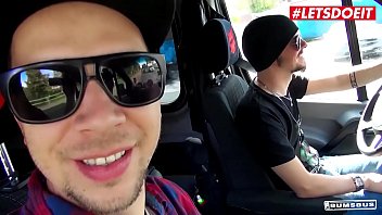 Preview 1 of Masturbaes Milf - LETSDOEIT - Blondie Czech Babe Nikky Dream Takes BBC On The Bus Fuck