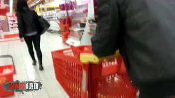 Preview 1 of English Video Xxx New - Jessica Shanice spied in the supermarket and fucked at the beach