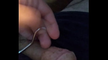 Preview 1 of Tits Boobs Shower Sex - Kitchen handle through urethra