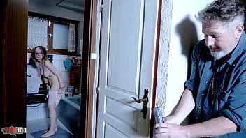 Preview 1 of Arria Marrie - Emejota&#039_s Taboo Encounter: From Peeping to Pleasure with Step-Dad