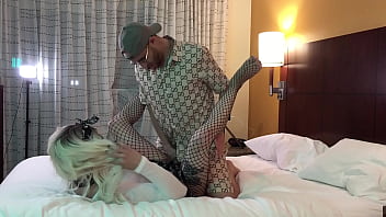 Preview 1 of Dog Sex To Omene - Rapper Fucks Blonde Trans College Girl