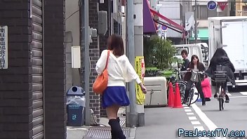 Preview 3 of Forcing Sister To Fuck - Japanese slut urinating in public street