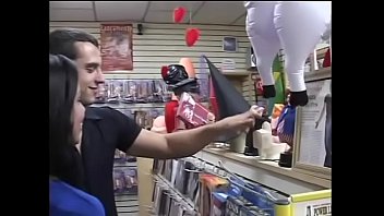 Preview 1 of Teens Burg - Young darkhaired latin peacherino with small tits Luize was dropped anchor in bum bay by her muscular boyfriend in the sex shop