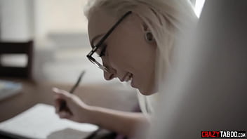 Preview 2 of Xnxx Pie - Petite blonde submits to her math tutor and fucked hard