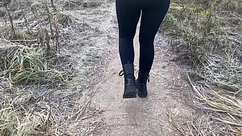 Preview 1 of Xxbf Movi - Met someone else&#039_s wife with big tits in the woods and fucked her in anal