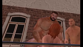 Preview 2 of Old Man Hard Sex Teen - beta sissy quarterback lets mega hunk cam heyward fuck his girlfriend