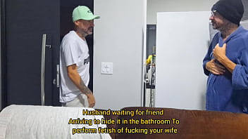 Preview 1 of Zoor Zabardasti - Pegadinha com esposa olhos vendados e chamei amigo pra gozar na bunda dela!