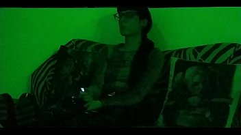 Preview 1 of Bus Sexy Vidoe - Beth Kinky - Sexy goth domina smoking in green light pt1 HD