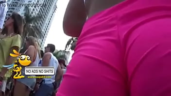 Preview 3 of Sloppy Nasty Anal - Guy spy on blonde booty during festival