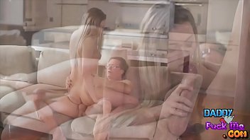 Preview 3 of Dog Fucking Teenz - stepdaughter fucked by her father on couch