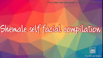 Preview 1 of Cewe Cina Dipaksa Ngentot - horny shemale self facial