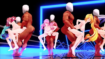 Preview 2 of Hegre Art Grace Mike Yin Yang - 【MMD】Kimagure Mercy Sex Dance