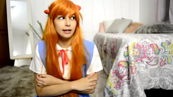 Preview 1 of Surallah Scandal - NINFETA ASUKA EVANGELION BOQUETE COSPLAY OTAKU