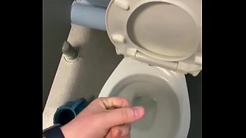 Preview 2 of Xxx Lepas - Having some fun in public toilets with big cumshot