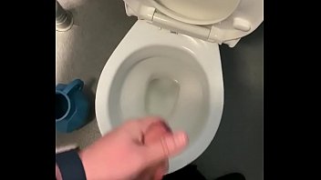 Preview 4 of Xxx Lepas - Having some fun in public toilets with big cumshot