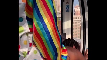 Preview 1 of Extreme Submissive Forced Tube - Gibby The Clown fucks girl 2, 749 feet in the air
