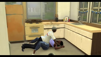 Preview 2 of Aas Fuchking Mom - Black wife by landlord while husband at work