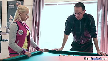 Preview 1 of Xnxxx Vidio Porno Di Penjara Com - Playing pool with extra tiny Marsha can lead to a quick fuck session No complains tho