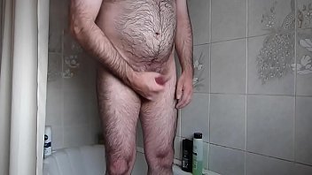 Preview 3 of Mom Belly Down Pumping - Playing With My Cock And Showing My Arse Hole In The Bath
