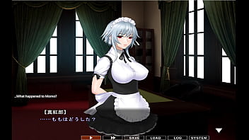 Preview 4 of Lydia Bennett Masterbation - maid-san to boin (game) Noel scene 5 English