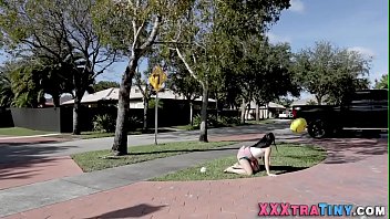 Preview 1 of Teem Dog - Tiny teen gobbles big dick and gets plowed
