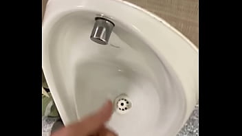 Preview 3 of Nepali Dhran Sex - Having a hot wank in public toilets and cuming all over the urinal
