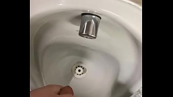 Preview 4 of Nepali Dhran Sex - Having a hot wank in public toilets and cuming all over the urinal