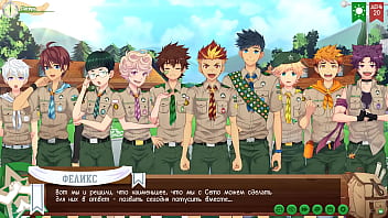 Preview 2 of 14 Age Xxx Sax Movies - Game: Friends Camp,  Way 2,  Episode 34 - Building in the camp (Russian voiceover)