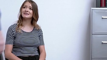 Preview 1 of Rape With Aletta Ocean - Blonde teen was caught stealing at the store by a horny big cock officer.