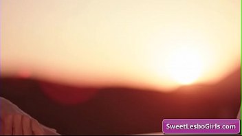Preview 3 of Pornstar Ryan Conner Big Ass - Amazing big tit lesbian babes Kira Noir,  Sinn Sage eating each others pussy in the sunset