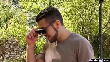 Preview 1 of Sasha Banka Xxx - Ts Skylar Adams public anal reamed by bf