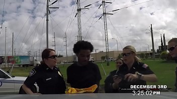 Preview 1 of Xxvidiocom Hdfulopen - Black criminal is apprehended by two big titty MILFs.