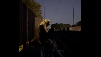 Preview 2 of Rend N - RISKY MASTURBATING PUBLIC TRAM BUS SHEMALE EXHIBITIONIST