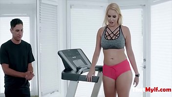 Preview 2 of Girl Upskirt Outside Spy - Horny Gym Trainer Fucks New MILF&#039_s Pussy- Vanessa Cage