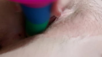 Preview 1 of Big Tut Indian - Rainbow toy deep in me