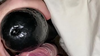 Preview 1 of Homemade Threesome 2 Girls N Guy - Dildo handjob