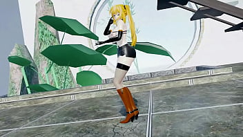 Preview 2 of Brrzzers Xxc2 - Mirai Akari Sex And Dance Cynical Night Plan Hentai Vtuber Girl Big Boobs Mmd 3D Orange Boots (CLIP)