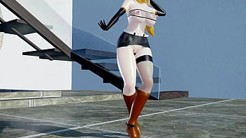 Preview 1 of Brrzzers Xxc2 - Mirai Akari Sex And Dance Cynical Night Plan Hentai Vtuber Girl Big Boobs Mmd 3D Orange Boots (CLIP)