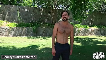 Preview 2 of Maya Klein - Hairy hunk (Mason Lear) getting fucked from Paul Wagner for money - Reality Dudes