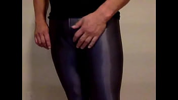 Preview 3 of Hairy Blond Joey - Spandex Disco Jeans