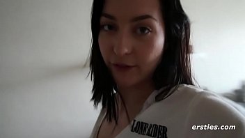 Preview 2 of Deshi Gud Mara - Domino Rubs Her Hairy Pussy In Front of the Mirror
